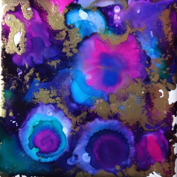 5 painted coasters - Picture 5 of 7